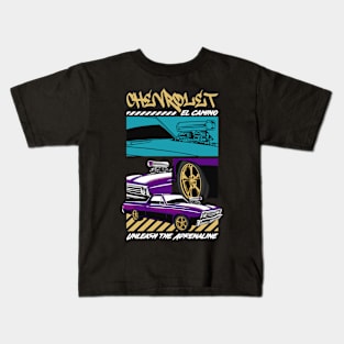 Retro El Camino Car Kids T-Shirt